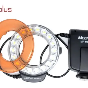 Mcoplus MRF18 LED Makro Ring Flaş Işık (Nikon / Canon / Olympus / Pentax UYUMLU)