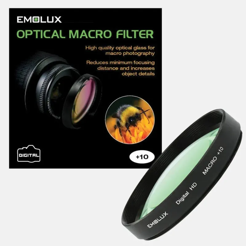 Emolux 52mm HD Ultra Macro +10 Close Up Filtre Emolux 52mm HD Ultra Macro +10 Close Up Filtre