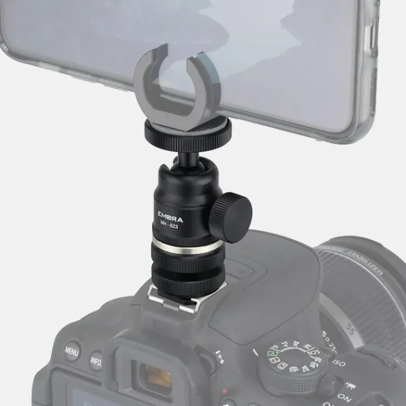 Emora MH-623 Mikro Top Kafa (Hotshoe Adaptörlü)