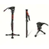 JIEYANG 0518C CARBON FİBER MONOPOD Mandallı Kilit Sistemi Kırmızı 160 CM YENİ LEG İle JIEYANG 0518C CARBON FİBER MONOPOD Mandallı Kilit Sistemi Kırmızı 160 CM YENİ LEG İle