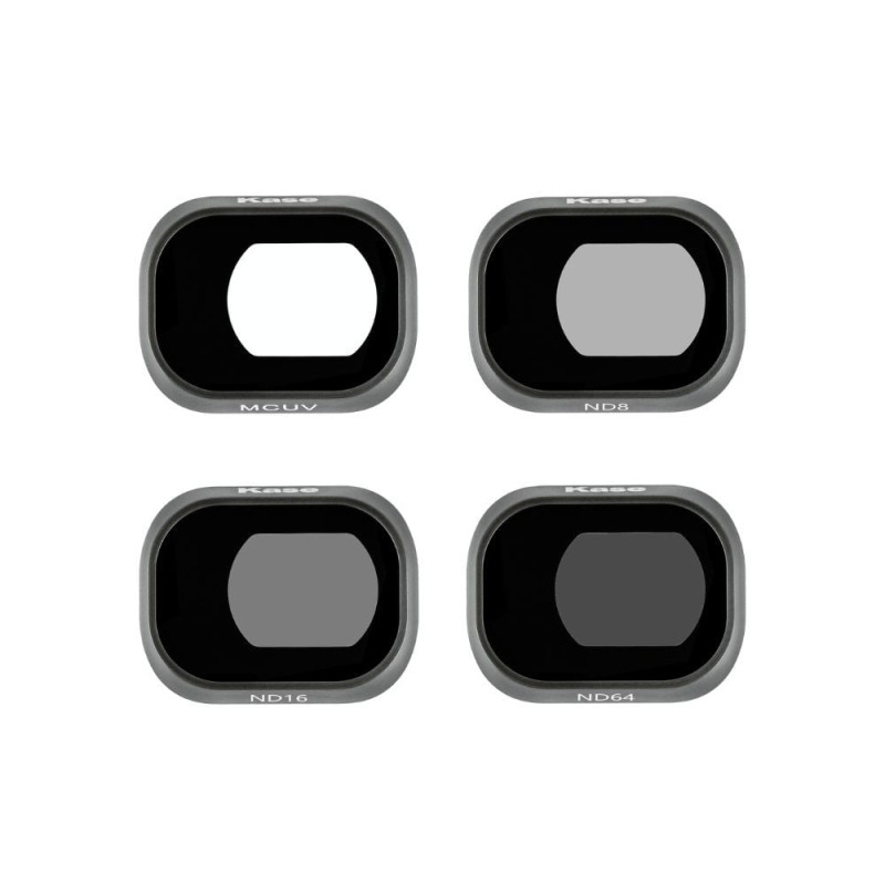 KASE DJI Mini 4 Pro Uyumlu 4'lü Filtre Seti – ND8 + ND16 + ND64 + MCUV