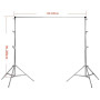 Milica SBGS-288 FON STANDI 2,8 MT IŞIK AYAĞI İLE 3 METRE ORTA BORU ÇELİK 