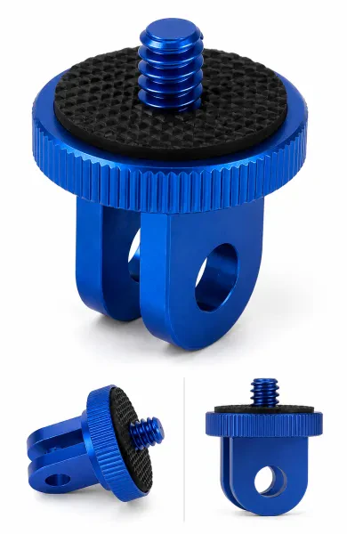 Camten SA-60 Insta360 Uyumlu Metal Adaptör – 1/4” Adaptör (Mavi)