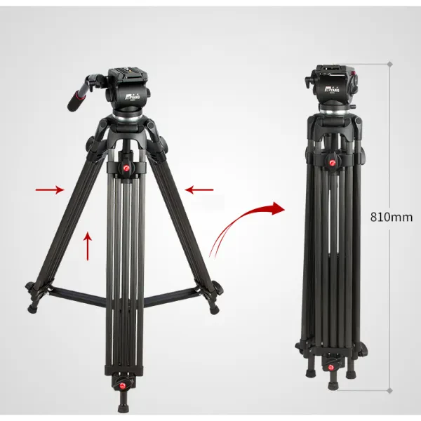 Jieyang JY0606B 185 cm Video Tripod - görsel 5