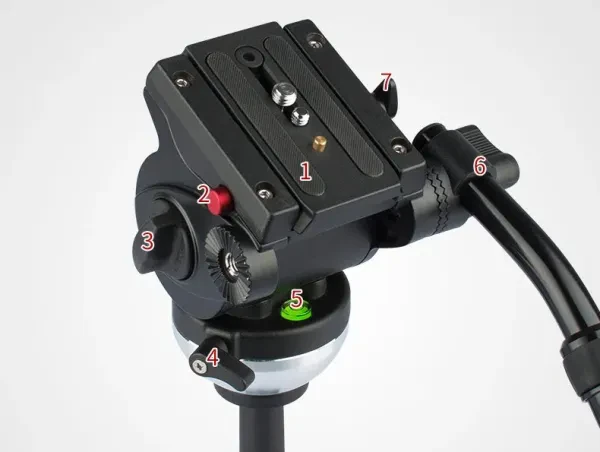 JieYang JY0606CD Karbon Fiber Video Tripod - görsel 3