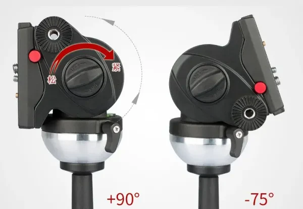JieYang JY0606CD Karbon Fiber Video Tripod - görsel 4