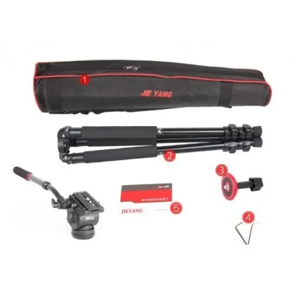 JieYang JY0509D Video Tripod Kit - görsel 5