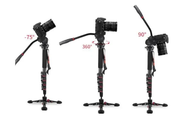 Jieyang Monopod JY0619B Mandallı Kırmızı Kilit Sistemi Yeni Leg ile - görsel 3