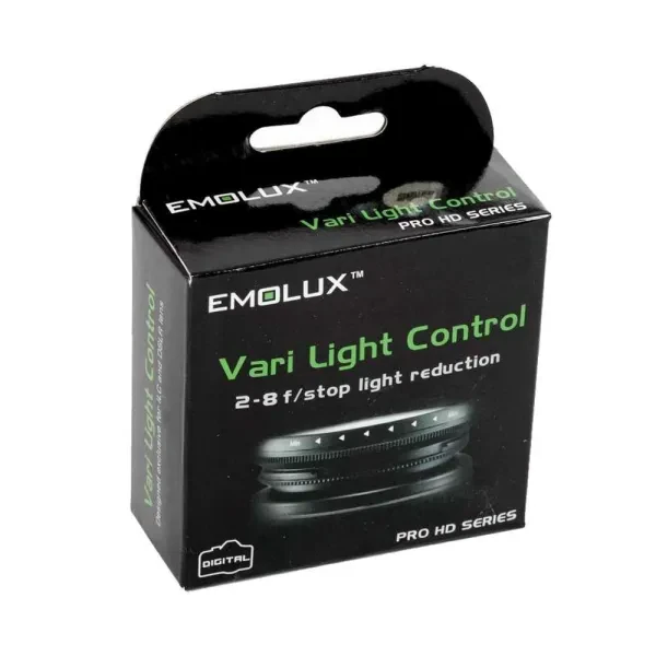 Emolux 77mm ND Filtre 1-8 F/STOP Variable (POLARİZE ÖZELLİKLİ)