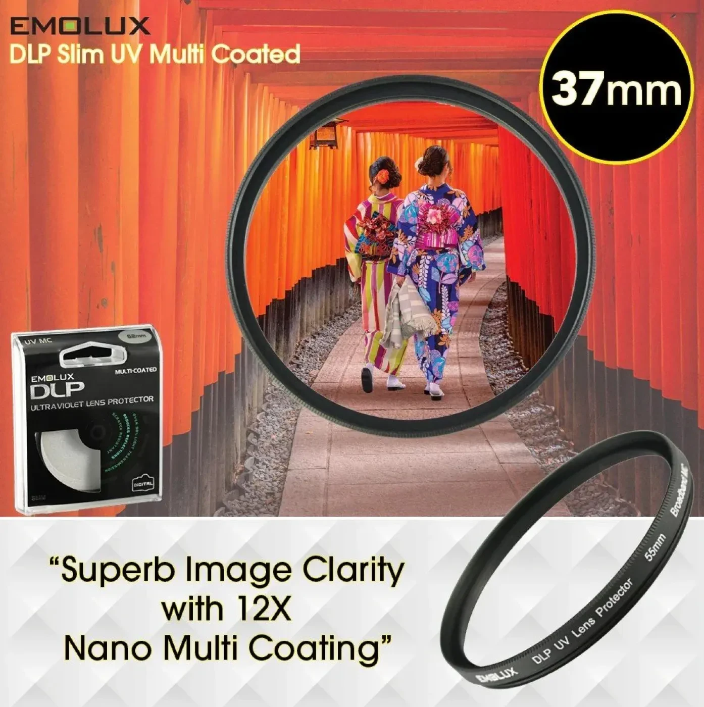 Emolux 49mm COMBI NDP  FILTRE 1-8 F/STOP VARIABLE & POLARIZE