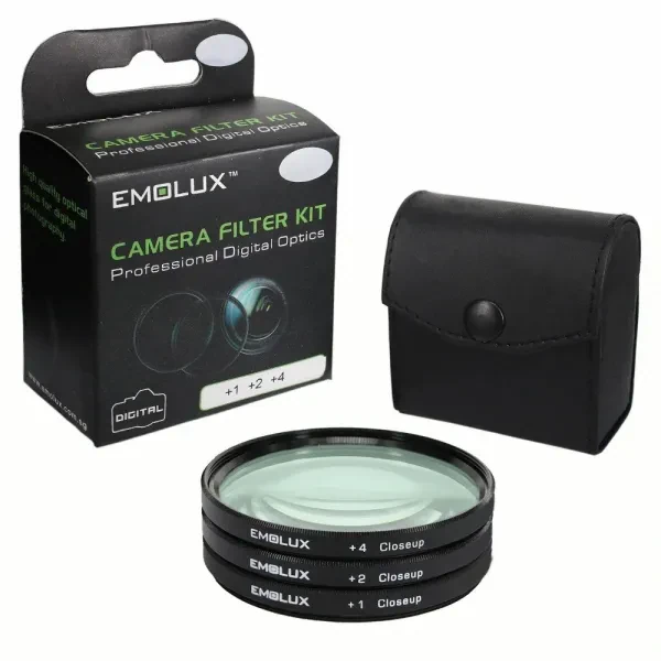 Emolux 72mm HD Macro Close Up Filtre Kit (+1,+2,+4)