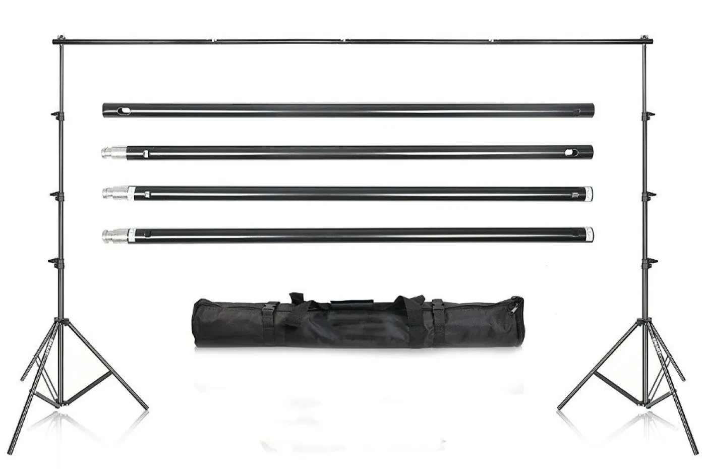 Milica BGS-2,6*3  ALÜMİNYUM FON STANDI 2,6 MT IŞIK AYAĞI İLE 3 METRE ORTA BORU