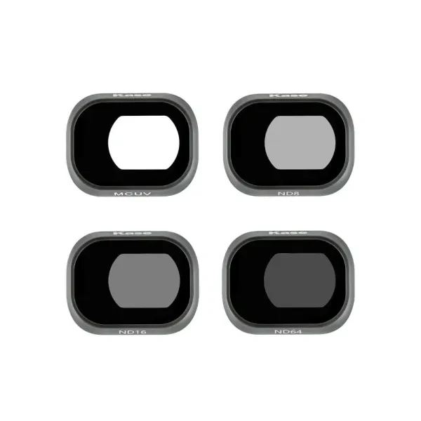 KASE DJI Mini 4 Pro Uyumlu 4'lü Filtre Seti – ND8 + ND16 + ND64 + MCUV