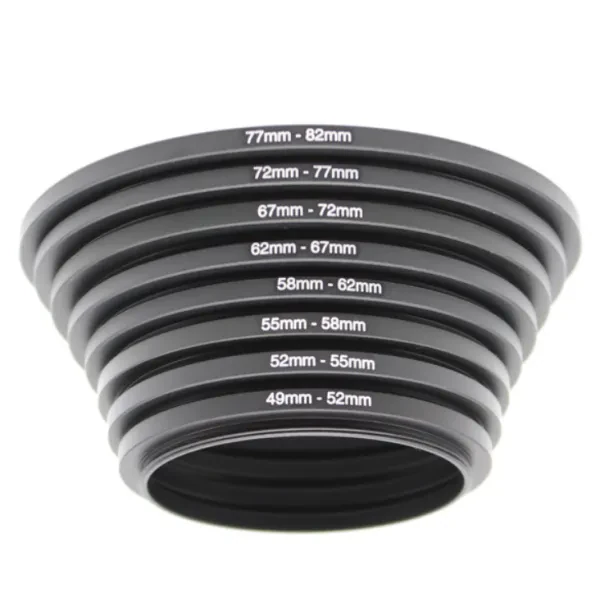 CAMTEN AR-01 STEP UP ADAPTÖR SET ( 9 PCS )  (37-49,49-52,52-55,55-58,58-62,62-67,67-72,72-77,77-82)